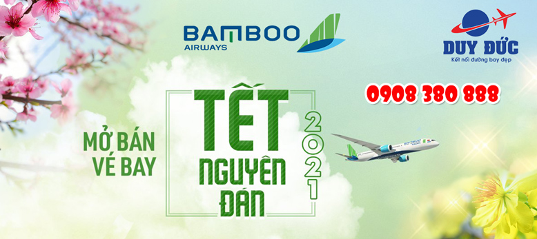 Bamboo Airways mở bán vé máy bay Tết Tân Sửu 2021