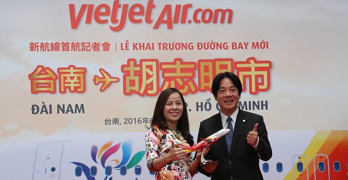 VietJet khai trương đường bay TP Hồ Chí Minh – Đài Nam