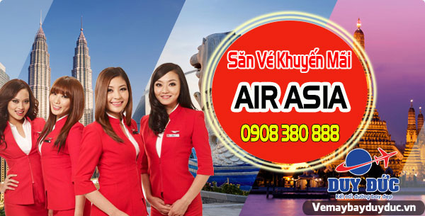 Air Asia giảm giá sốc 50% giá vé cho toàn mạng bay