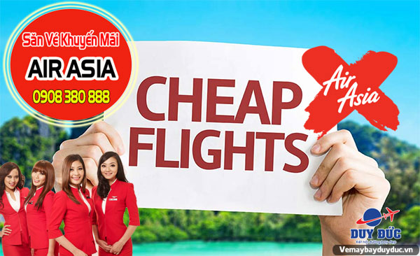 Air Asia bất ngờ giảm 70% giá vé toàn mạng bay