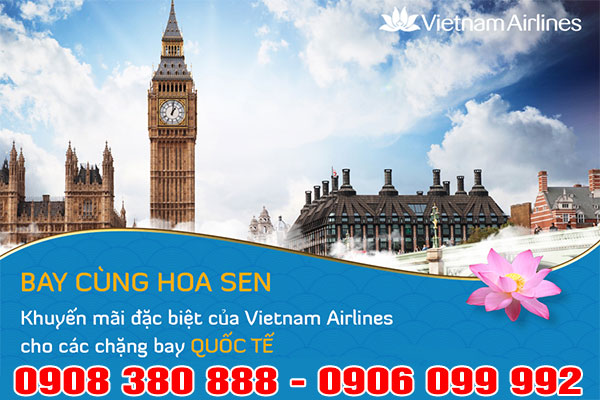 Bay cùng Hoa Sen VNA các chặng bay quốc tế