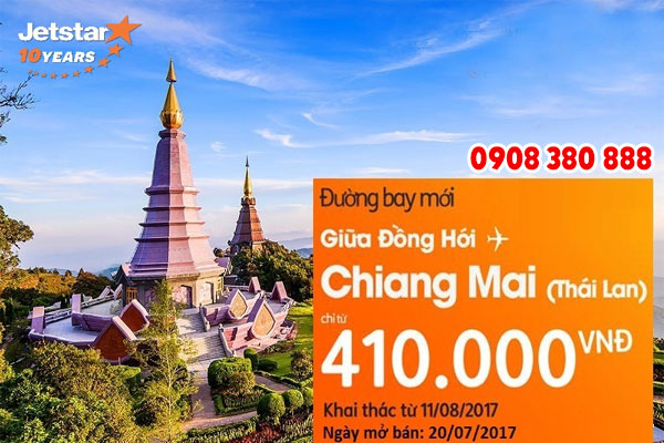 Đồng Hới đi Chiang Mai chỉ 410k từ Jetstar