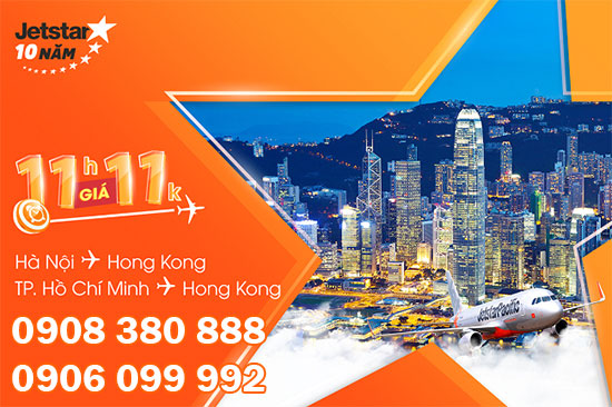 Jetstar tung vé từ Đà Nẵng đi Đài Bắc - Hồng Kông giá 11k