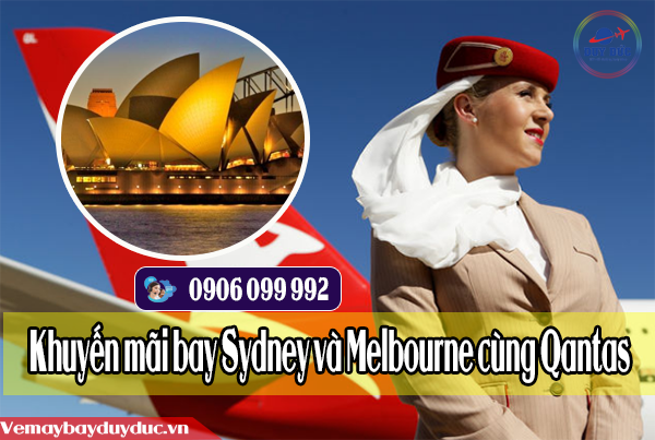 Khuyến mãi bay Sydney và Melbourne cùng Qantas