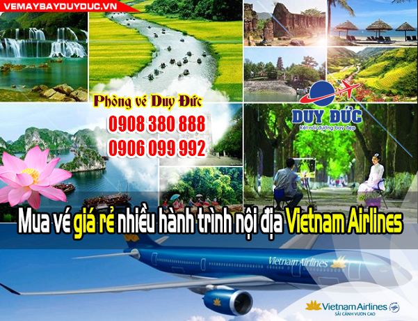 Mua vé giá rẻ nhiều hành trình nội địa Vietnam Airlines