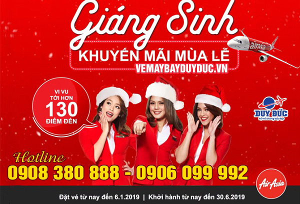 Mừng Giáng Sinh AirAsia tung vé siêu khuyến mãi 36 USD