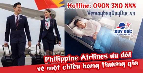 Philippine Airlines ưu đãi vé một chiều hạng thương gia