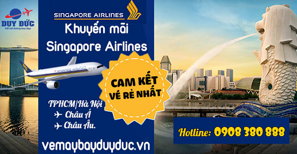 Ra mắt hàng loạt chặng khuyến mãi từ Singapore Airlines