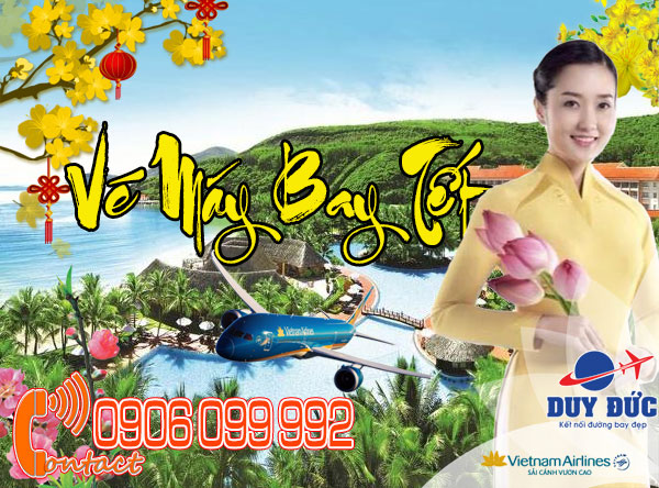 Mua vé máy bay tết Vietnam Airlines trên đường Hương Lộ 2
