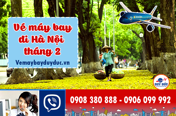 Vé bay bay đi Hà Nội tháng 2 Vietnam Airlines
