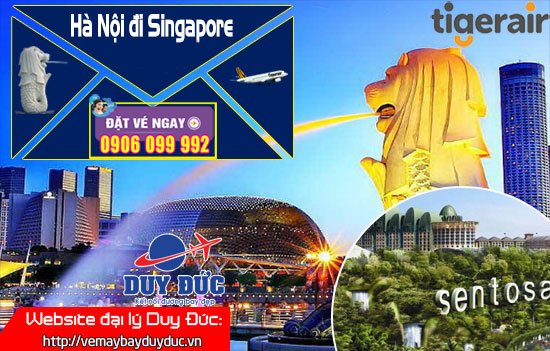 Khuyến mãi vé máy bay Nội Bài đi Changi Singapore 48 usd