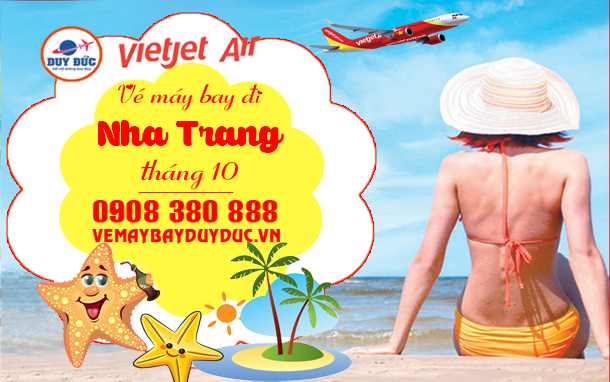 Vé máy bay đi Nha Trang tháng 10 Vietjet Air
