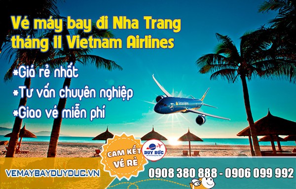 Vé máy bay đi Nha Trang tháng 11 Vietnam Airlines