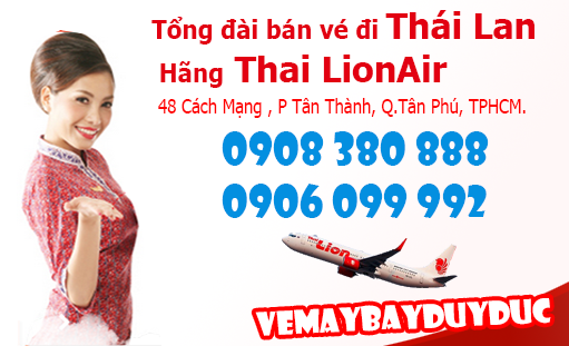 Vé máy bay đi Thái Lan hãng Thai LionAir