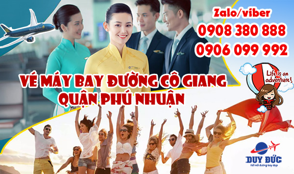 Vé máy bay đường Cô Giang quận Phú Nhuận TP Hồ Chí Minh
