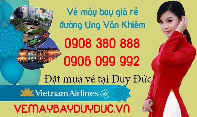 Vé máy bay giá rẻ Vietnam Airlines đường Ung Văn Khiêm
