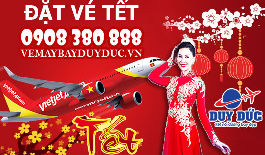 Vé máy bay Mùng 8 tết Pleiku Sài Gòn hãng Vietjet Air