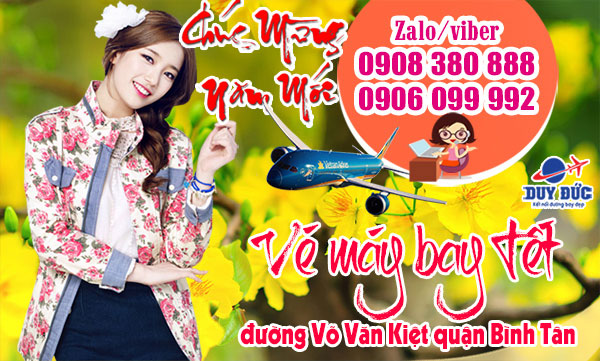 Vé máy bay tết đường Võ Văn Kiệt quận Bình Tân TPHCM