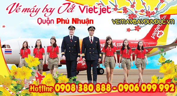 Vé máy bay tết Vietjet quận Phú Nhuận - Phòng vé Việt Mỹ