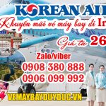 Korean Air khuyến mãi vé máy bay đi Incheon 260 USD