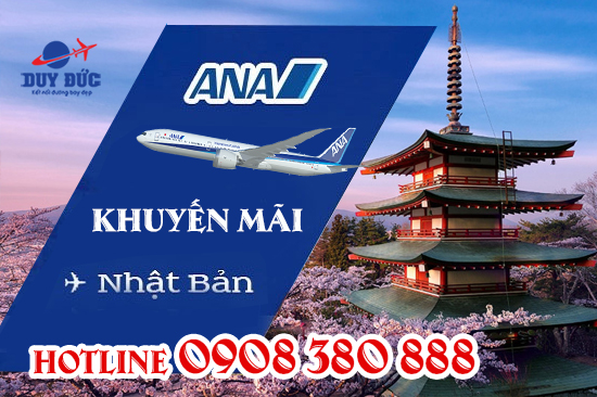 ANA khuyến mãi vé máy bay đi Nhật 300 USD