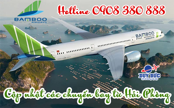 Bamboo Airways cập nhật các chuyến bay từ Hải Phòng