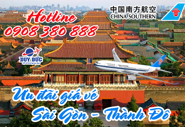 China Southern Airlines ưu đãi giá vé Sài Gòn - Thành Đô