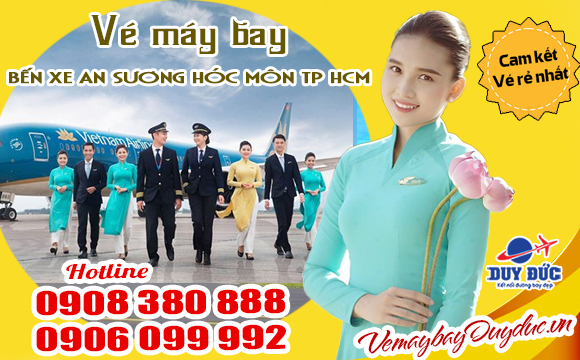 Vé máy bay bến xe An Sương Hóc Môn TP Hồ Chí Minh