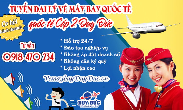 Tuyển đại lý vé máy bay quốc tế Cấp 2 Việt Mỹ