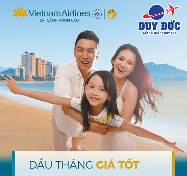 Đầu tháng giá tốt Vietnam Airlines ưu đãi giá vé nội địa và quốc tế