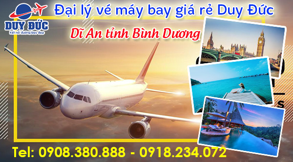 Vé máy bay đường Thống Nhất Dĩ An tỉnh Bình Dương - Việt Mỹ