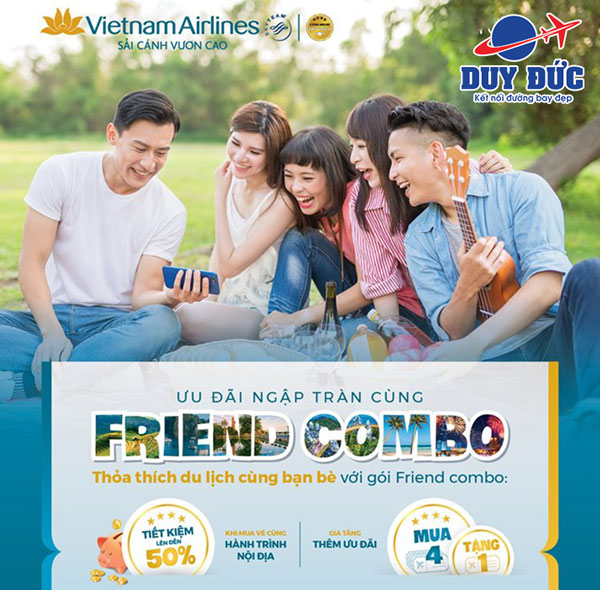 Vietnam Airlines tung chương trình Friend Combo ưu đãi đến 50% giá vé
