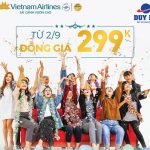 Mừng Quốc Khánh Vietnam Airlines ưu đãi đồng giá 299k