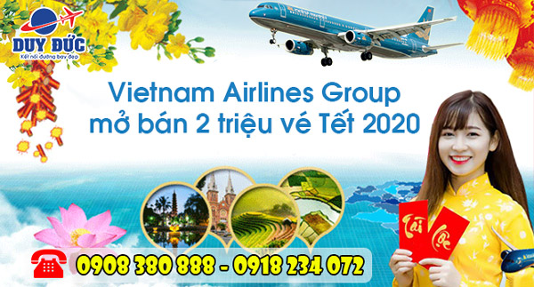 Vietnam Airlines Group mở bán 2 triệu vé máy bay Tết Canh Tý 2020