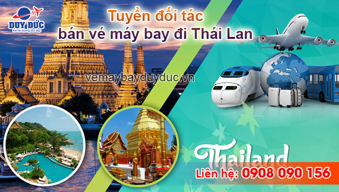 Tuyển đối tác bán vé máy bay đi Thái Lan