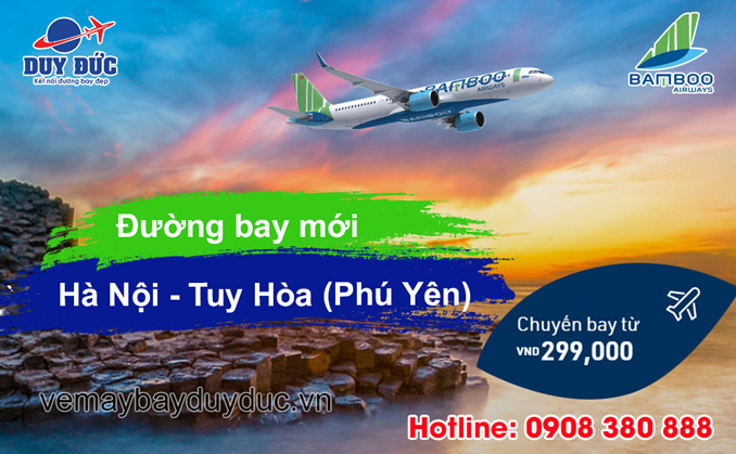 Bamboo Airways mở đường bay mới Hà Nội - Tuy Hòa