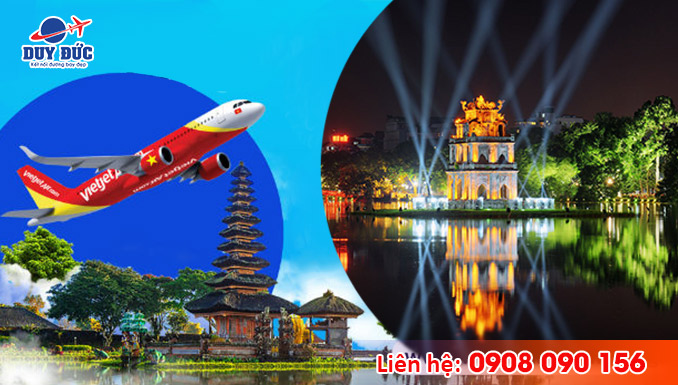 Tuyển đại lý bán vé máy bay Hà Nội đi Bali hãng Vietjet