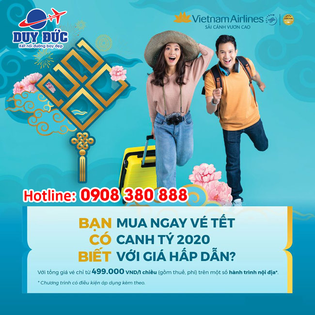 Vietnam Airlines ưu đãi giá vé Tết 2020 chỉ từ 499k một chiều