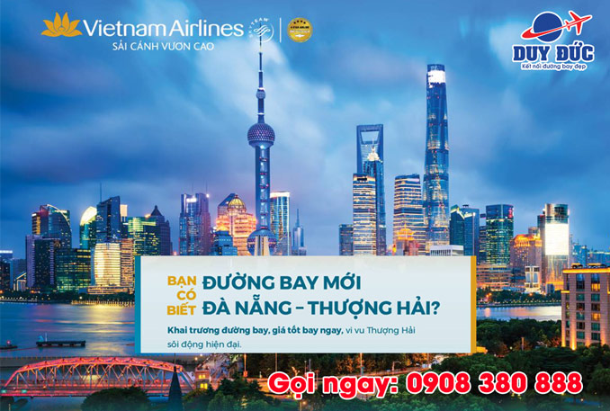 Vietnam Airlines mở đường bay Đà Nẵng – Thượng Hải