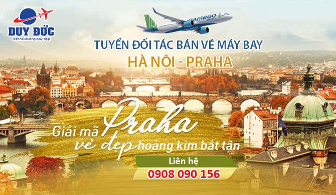 Tuyển đại lý bán vé máy bay Hà Nội đi Praha (CH Séc) hãng Bamboo Airways