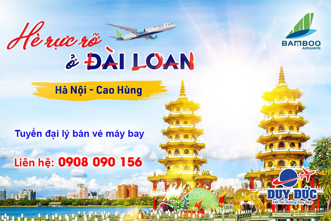 Tuyển đối tác bán vé máy bay Hà Nội đi Cao Hùng hãng Bamboo Airways