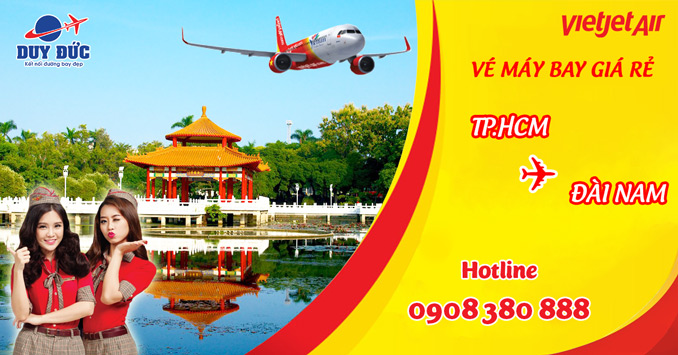 Vé máy bay giá rẻ đi Đài Nam (TNN) Vietjet Air