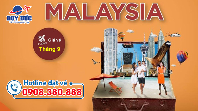 Giá vé máy bay đi Malaysia tháng 9