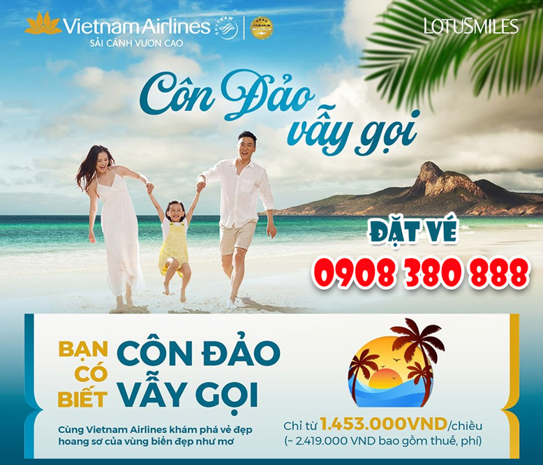 Du lịch Côn Đảo cùng ưu đãi của Vietnam Airlines