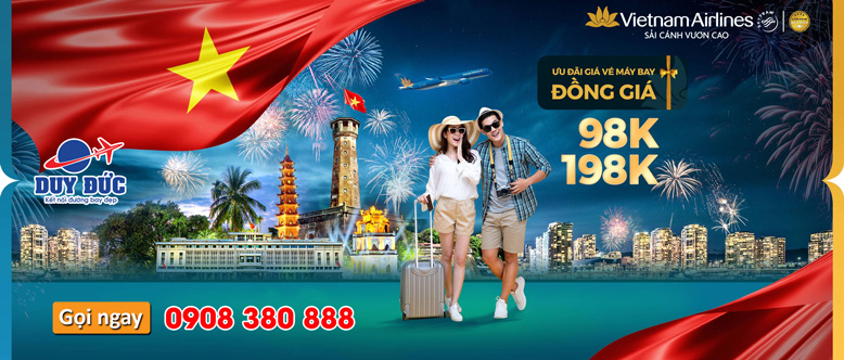Vietnam Airlines mở bán vé Đồng giá từ 98,000 đồng