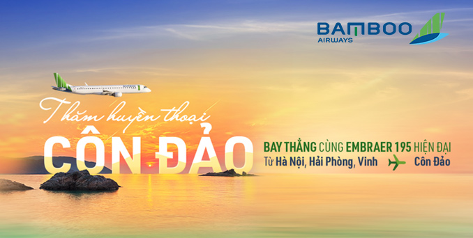 Bamboo Airways mở bán các đường bay thẳng tới Côn Đảo