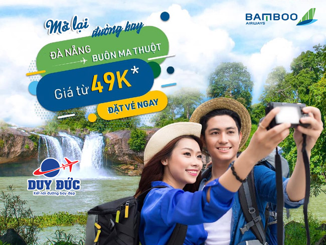 Bamboo Airways mở lại đường bay Đà Nẵng - Buôn Ma Thuột từ 6/11/2020