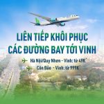 Vé bay Bamboo Airways từ Vinh đến Hà Nội, Quy Nhơn, Côn Đảo chỉ từ 49K