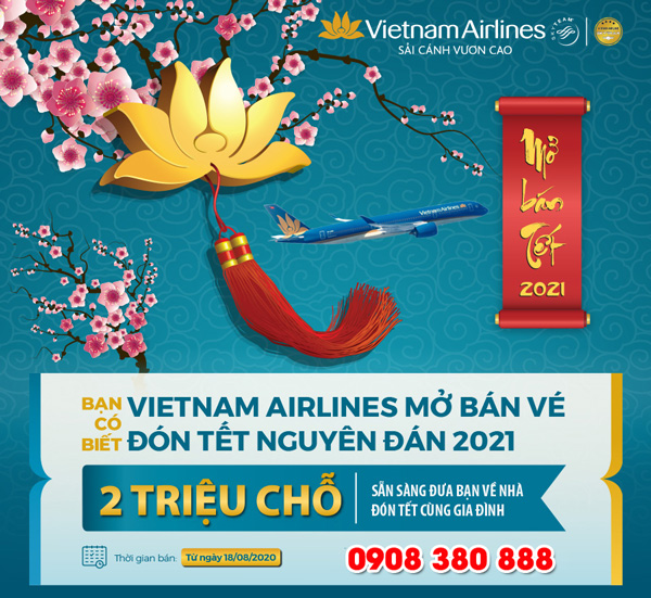 Vietnam Airlines Group cung ứng 2,4 triệu chỗ trong dịp Tết Nguyên Đán 2021