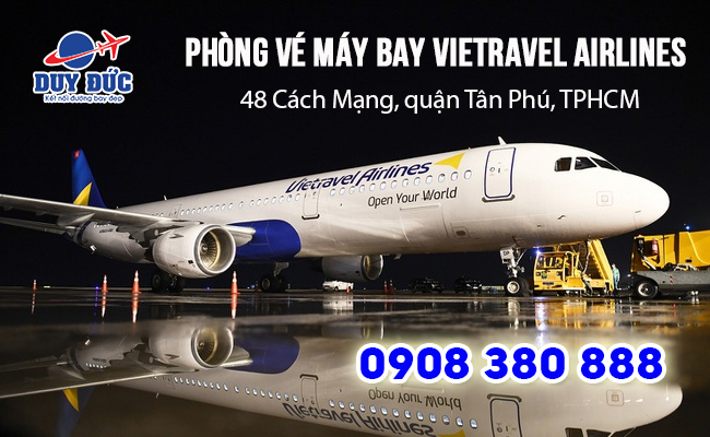 Phòng vé máy bay Vietravel Airlines 48 Cách Mạng quận Tân Phú
